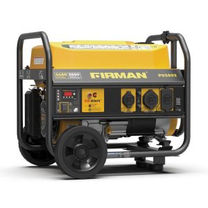 Firman Power Equipment 4,550/3,550 Watts Recoil Start Wheel Kit Bonus Cover CO Shutoff Technology, 50 ST CAN Gas Portable Generator