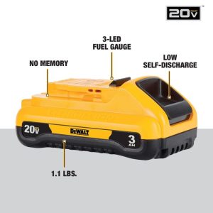 Dewalt 20V MAX Compact 3Ah Power Tool Battery Pack