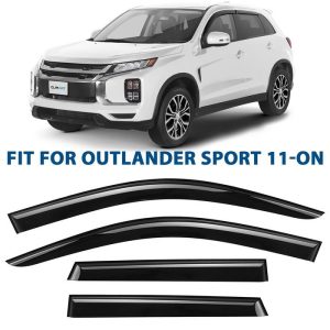 Clim Art Dark Smoke Side Window Deflector 411046