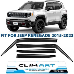 Clim Art Dark Smoke Side Window Deflector 415083LP