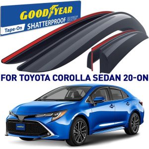 Goodyear Premium Smoke Side Window Deflector GY003216LP