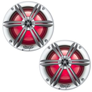 Stinger 6.5in SLVR/RGB Marine Speaker