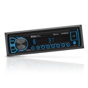 Boss Audio Single Din Mich-Less (no CD or DVD) Receiver, Bluetooth, Detachable Front Panel, Wireless Remote Multimedia Player