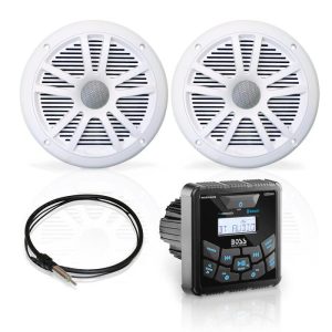 Boss Audio 6 1/2in Speakers Bluetooth Weatherproof AM/FM Gauge Radio