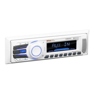 Boss Audio White AM/FM Marine Bluetooth Receiver