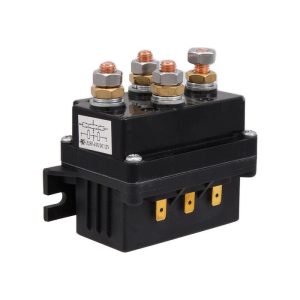 TrailFX Black 12 Volt with 4 Leads Replacement Winch Solenoid