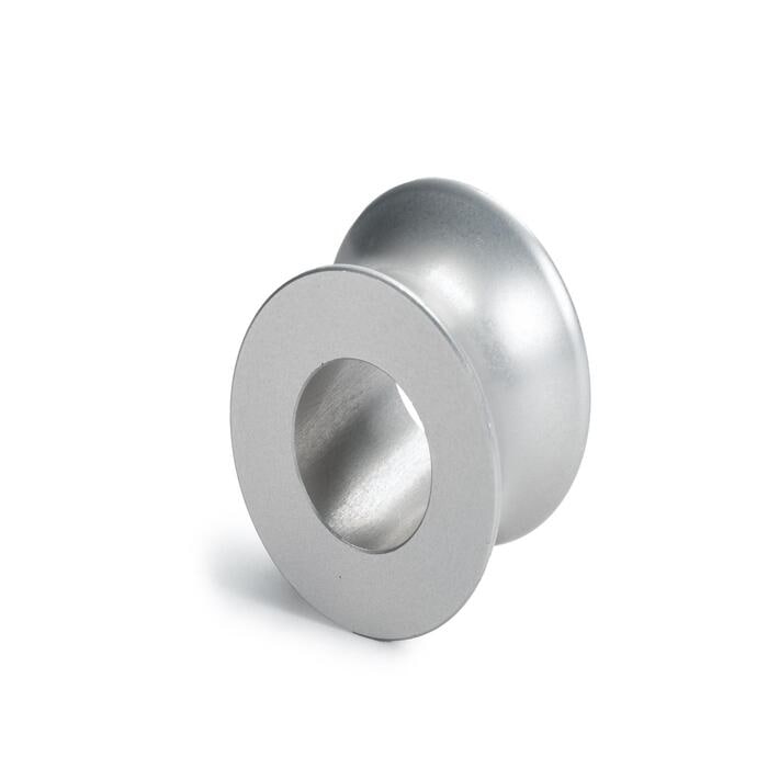 Factor 55 Silver Aluminum Single Winch Rope Roller for Use with 1/2in Diameter Synthetic Rope