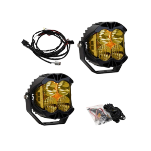 Baja Designs LP4 Pro Light Pod Pair, Driving/Combo, Amber, Amber Backlight